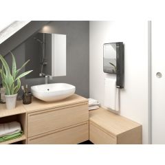 Radiateur sèche serviettes électrique soufflant miroir et barres illico 3 - THERMOR - 491374