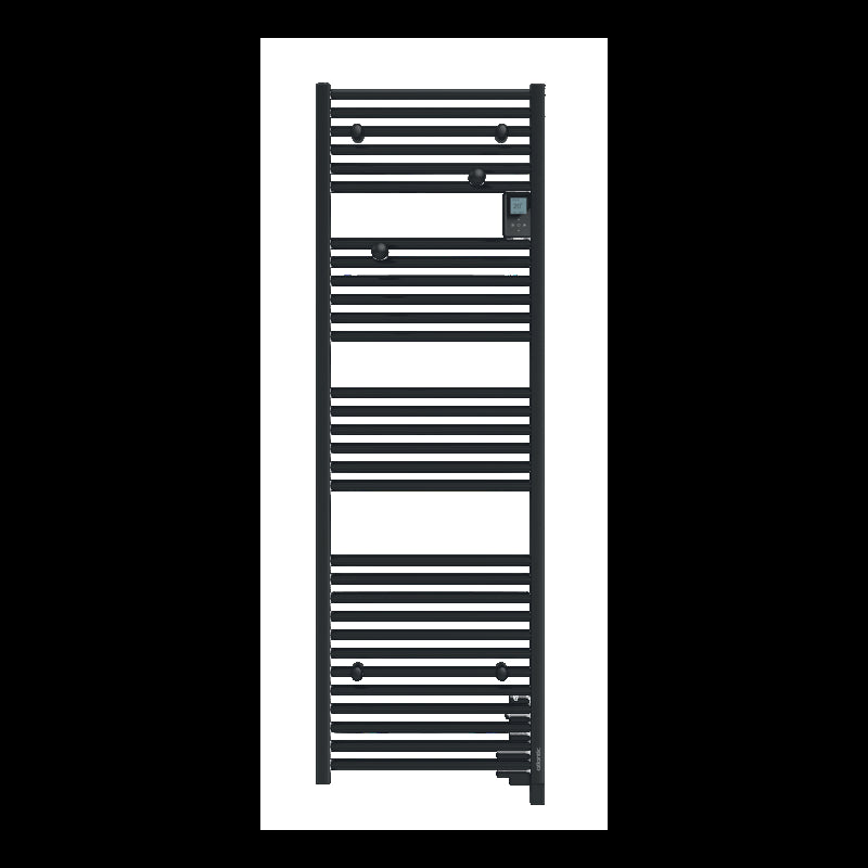 Radiateur sèche-serviettes Doris Digital sans ventilo étroit 500W anthracite - ATLANTIC -851141