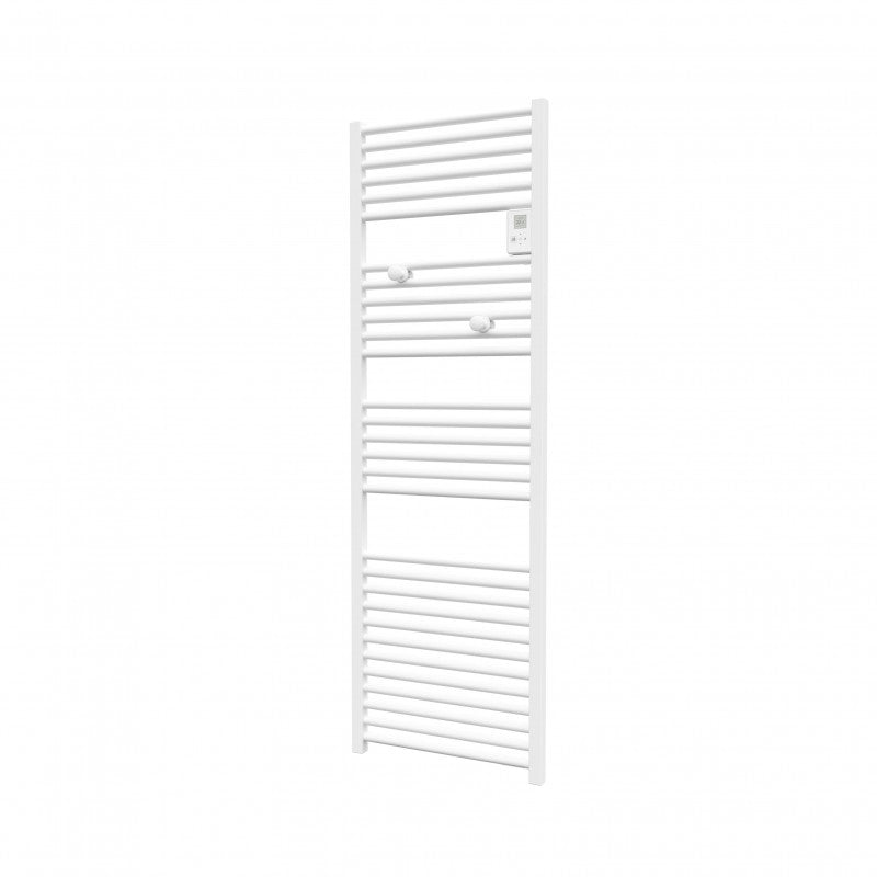 Radiateur sèche-serviettes Doris électrique digital sans ventilo 500W Blanc Carat - ATLANTIC - 850174